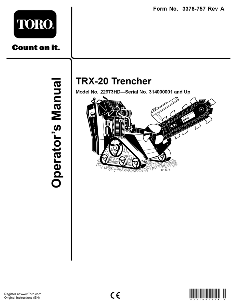 Toro TRX-20 User manual