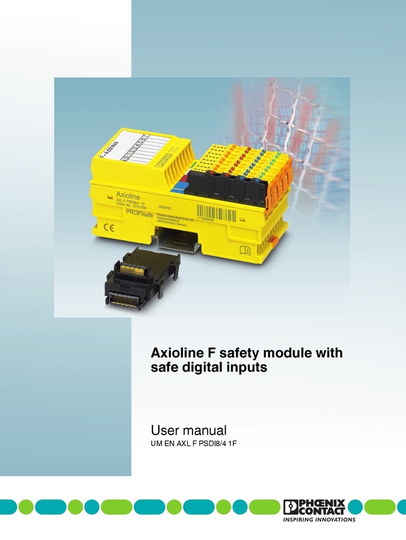 Phoenix Contact UM EN AXL F PSDI8/4 1F User manual Phoenix Contact UM EN AXL F PSDI8/4 1F User manual