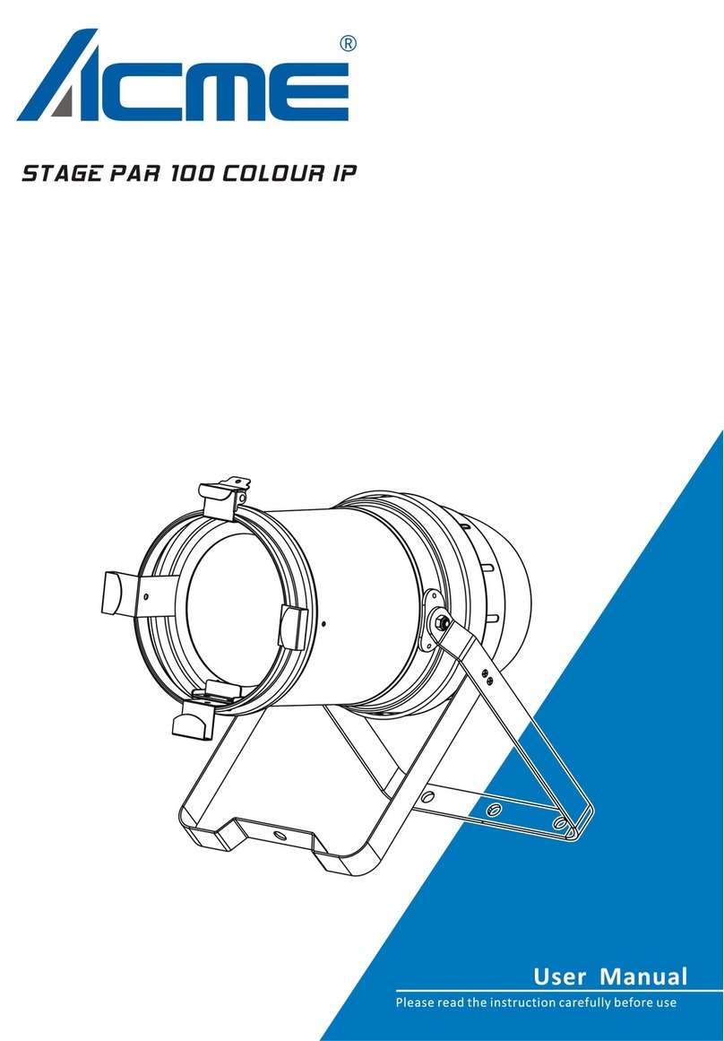 ACME STAGE PAR 100 COLOUR IP User manual