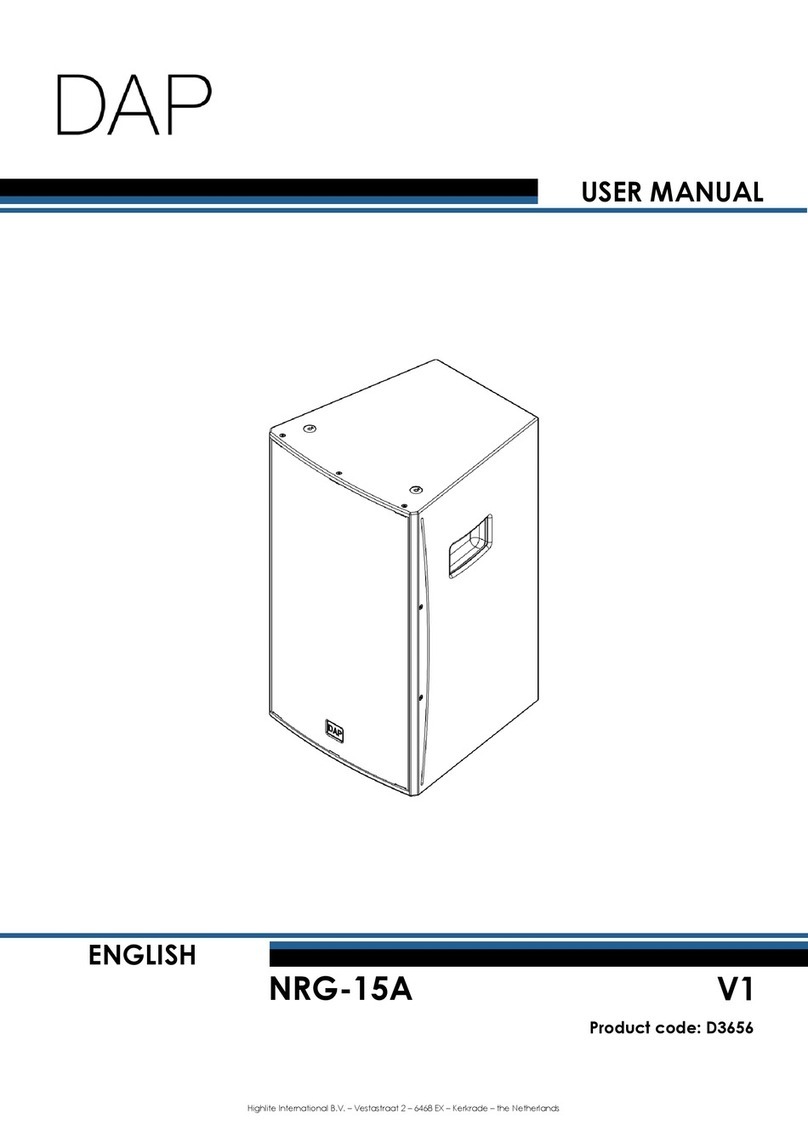 DAPAudio NRG-15A User manual