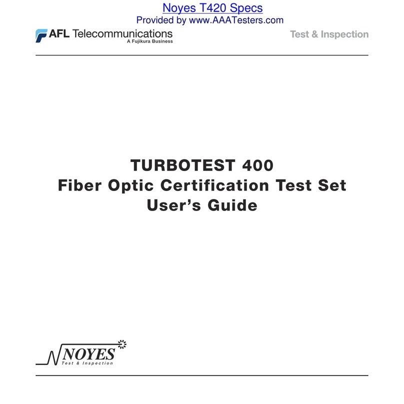 Noyes TURBOTEST T420 user guide