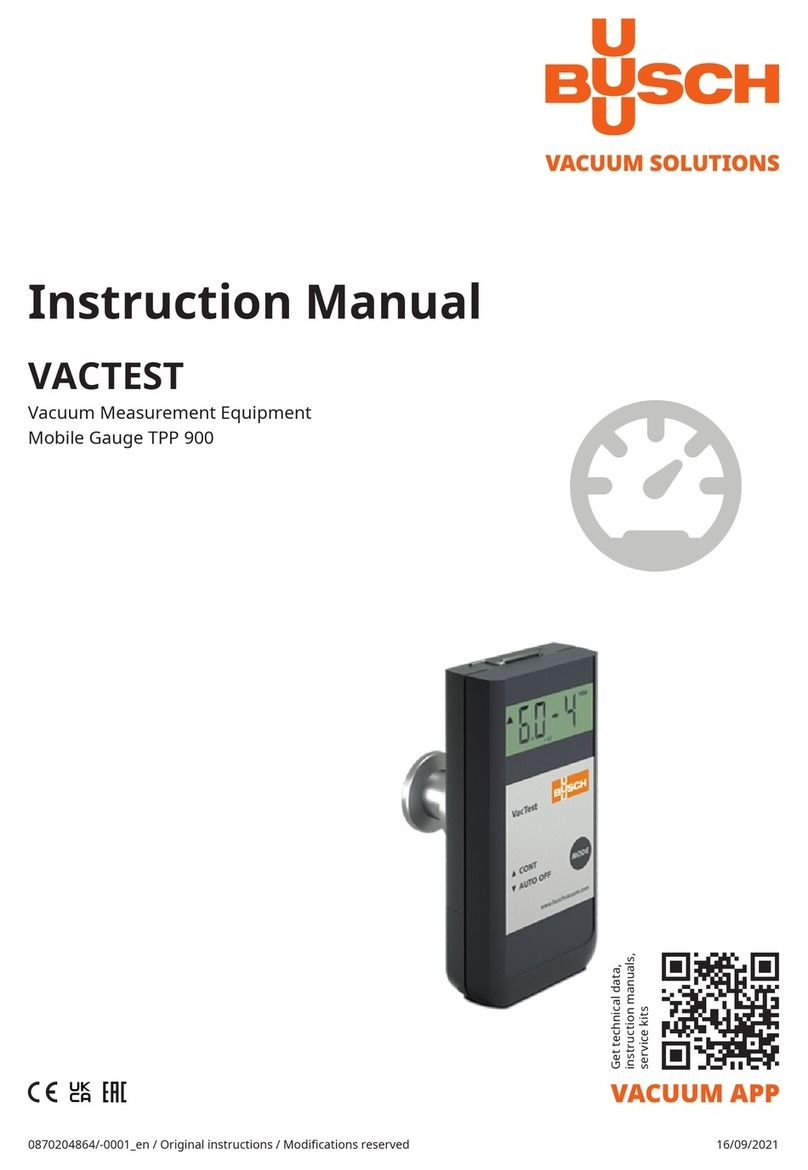 BUSCH VACTEST TPP 900 instruction manual