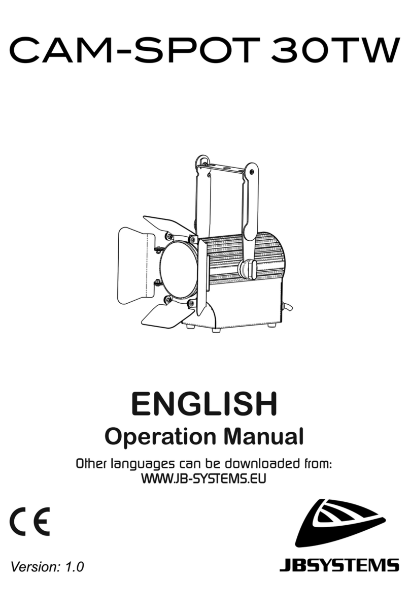 JB Systems CAM-SPOT 30TW User manual