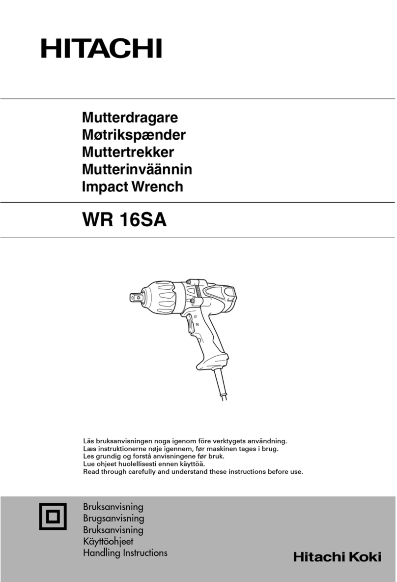 Hitachi Koki WR 16SA User manual