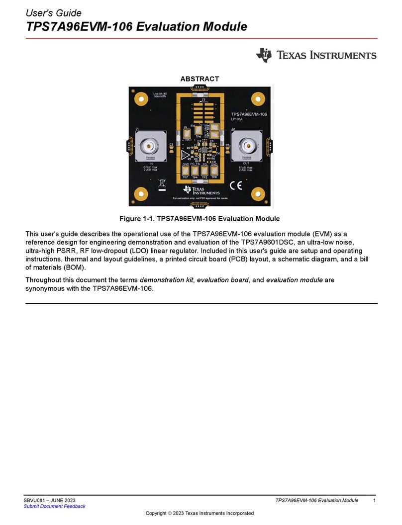 Texas Instruments TPS7A96EVM-106 User manual