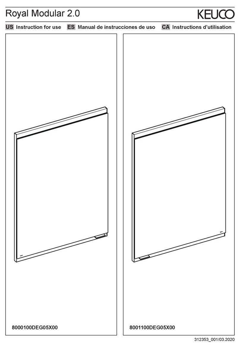 KEUCO Royal Modular 2.0 8000100DEG05X00 Instructions for use