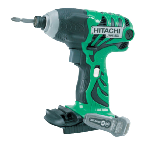 Hitachi Koki wh 18dl Handling instructions