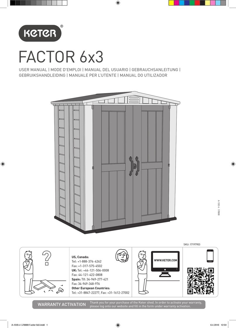 Keter FACTOR 6x3 User manual