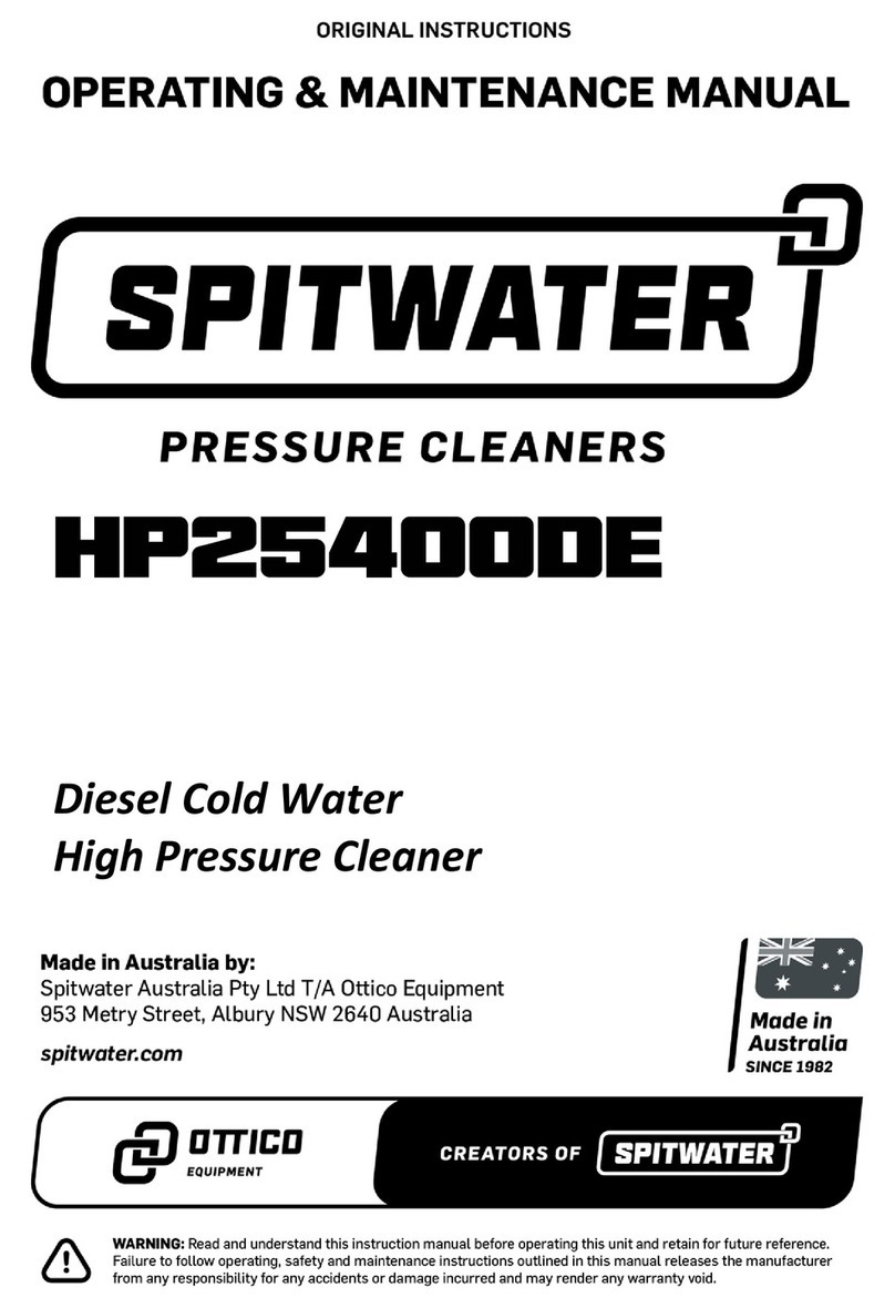 Spitwater HP25400DE operating & maintenance manual Spitwater HP25400DE operating & maintenance manual