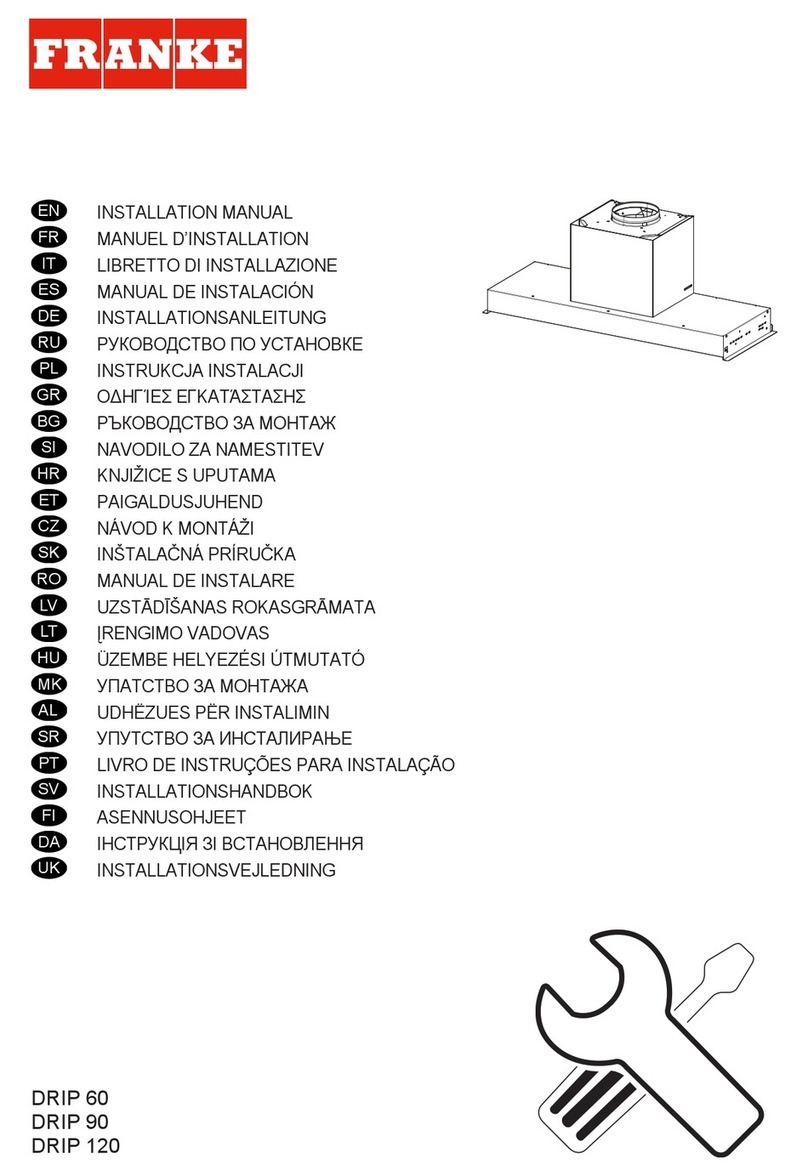 Faber DRIP 60 installation manual