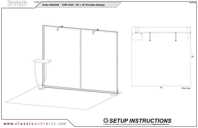 Classic Exhibits SYMPHONY SYM-408 Setup instructions