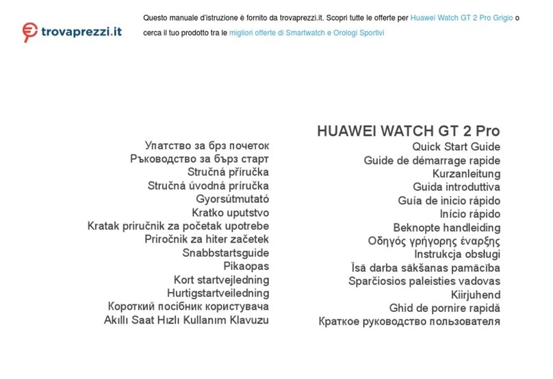 Huawei GT 2 Pro quick start guide
