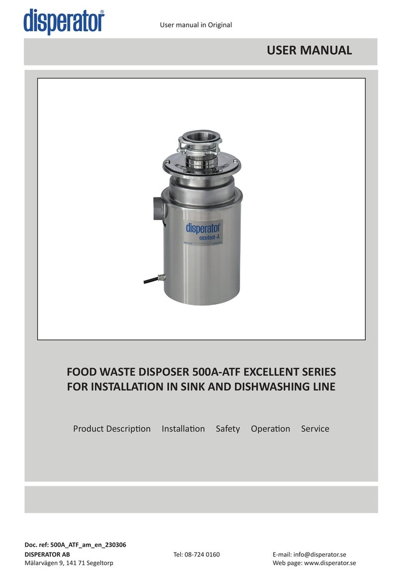 disperator Excellent 500A-ATF Series user manual