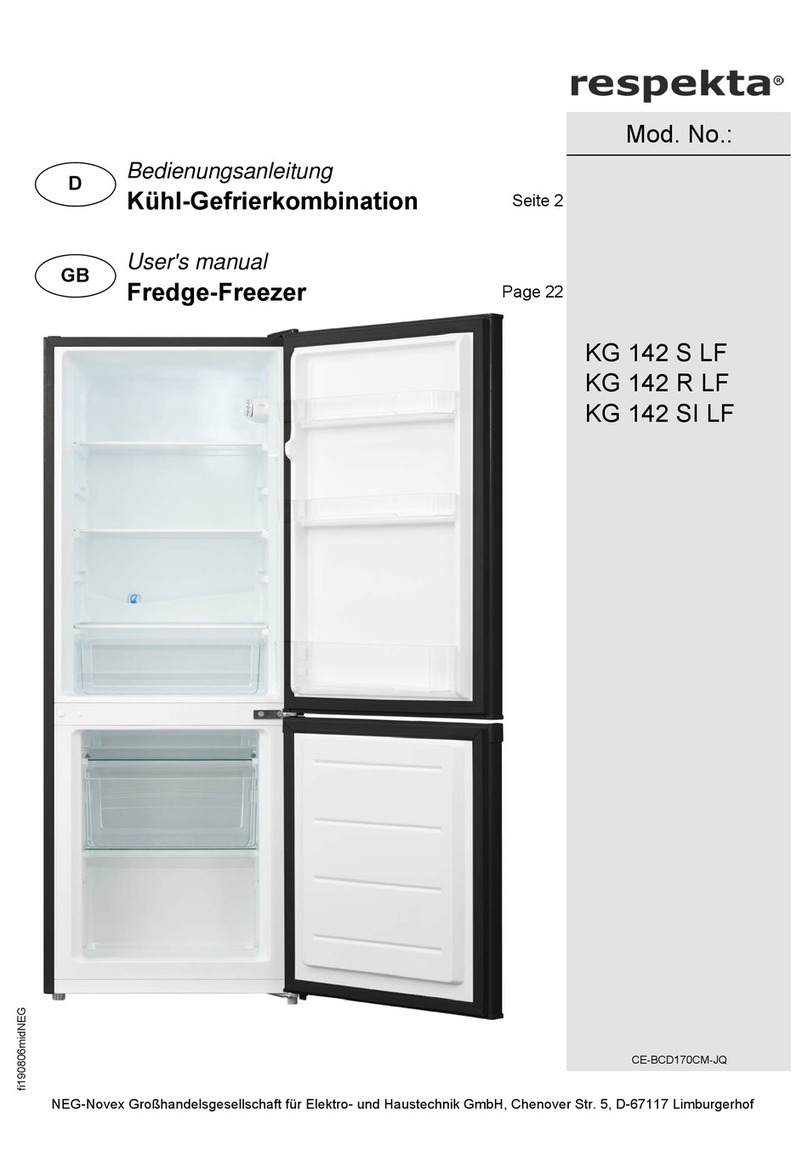 Respekta KG 142 S LF user manual