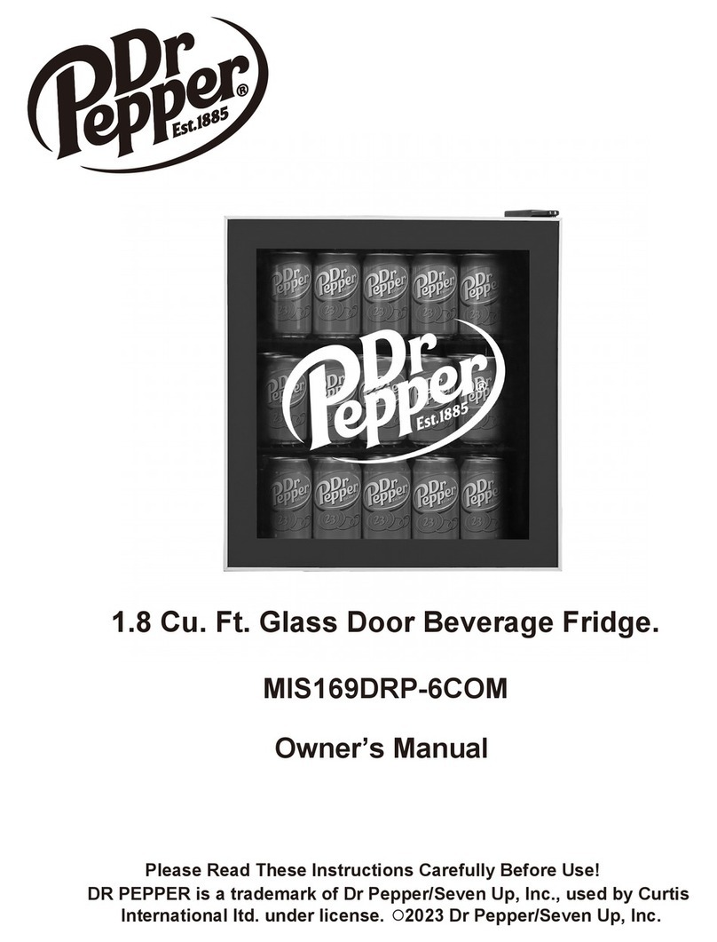 Curtis DR PEPPER MIS169DRP-6COM owner's manual