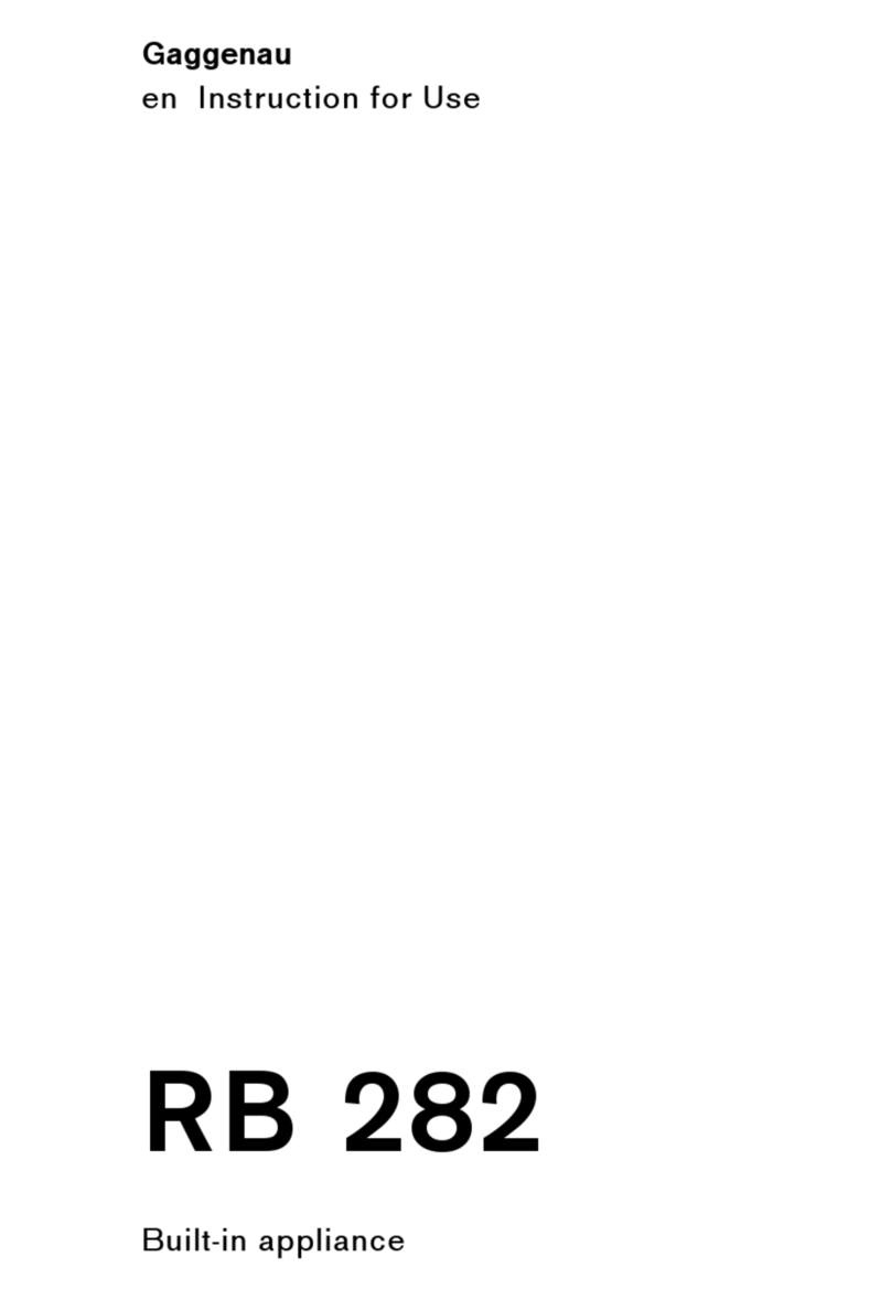 Gaggenau RB 282 Instructions for use