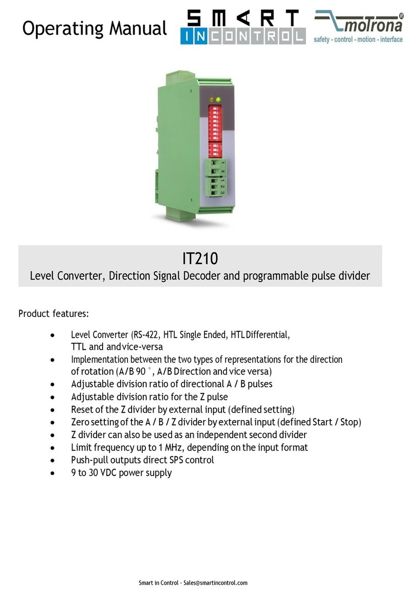 Motrona IT210 operating manual