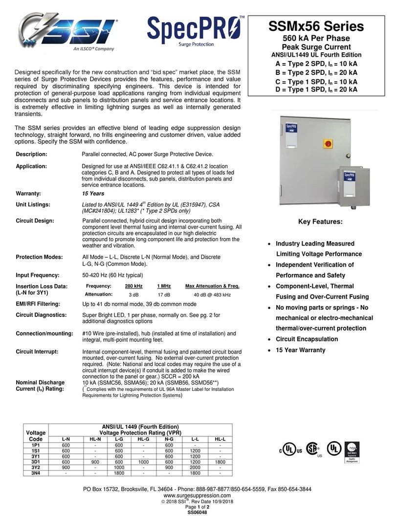 Ilsco SSI SpecPRO SSM 56 Series manual