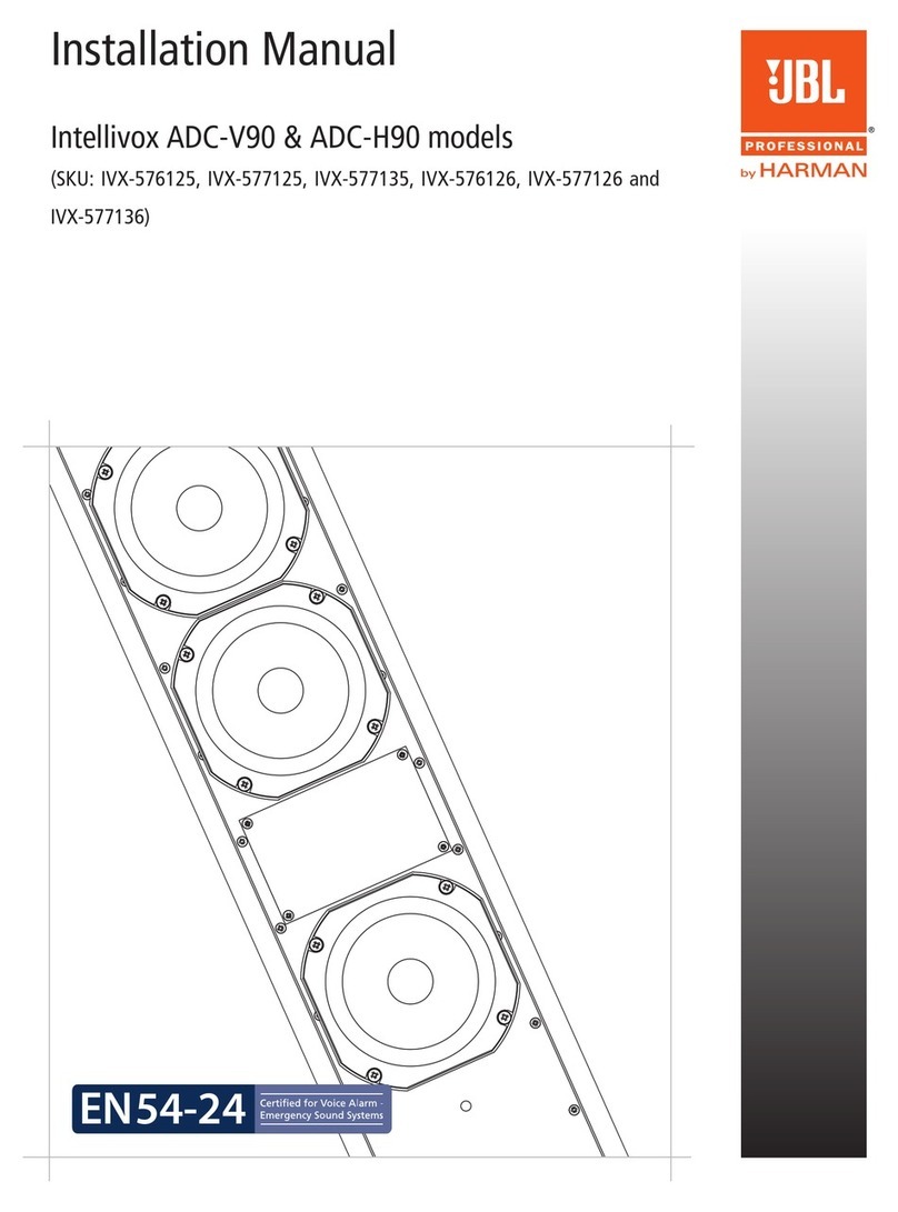 Harman JBL Intellivox ADC-V90 installation manual