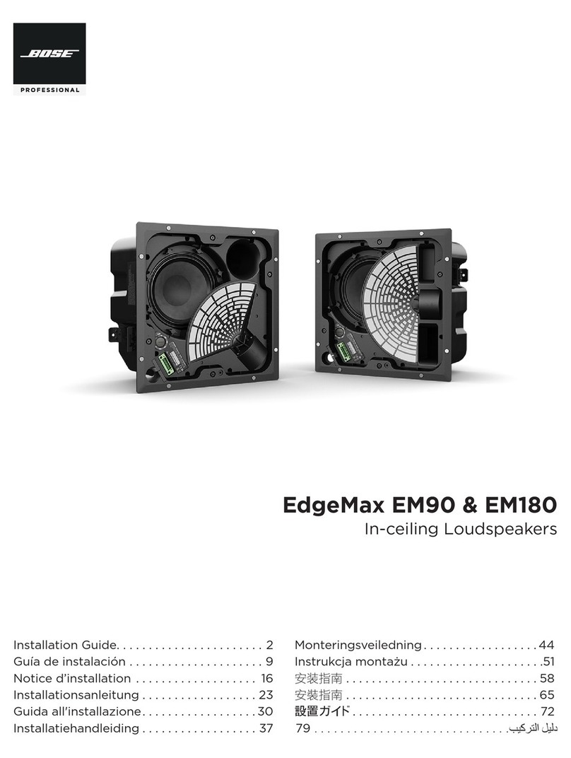 Bose Professional EdgeMax EM90 User manual