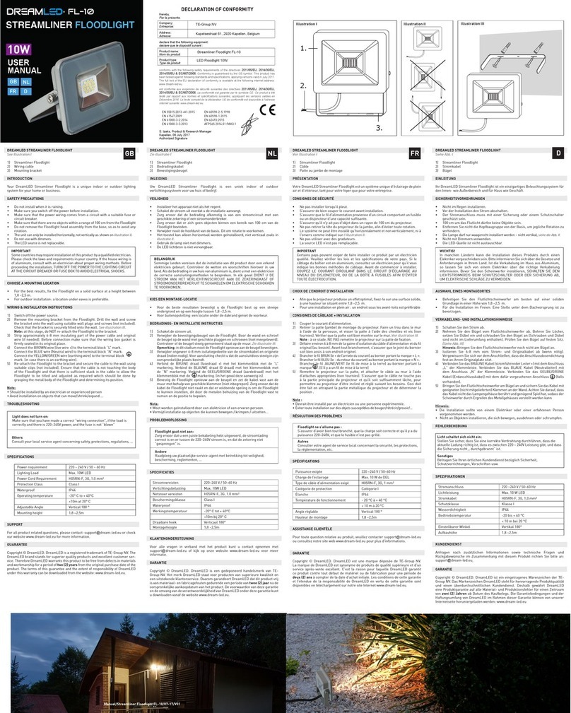 DreamLED FL-10 user manual