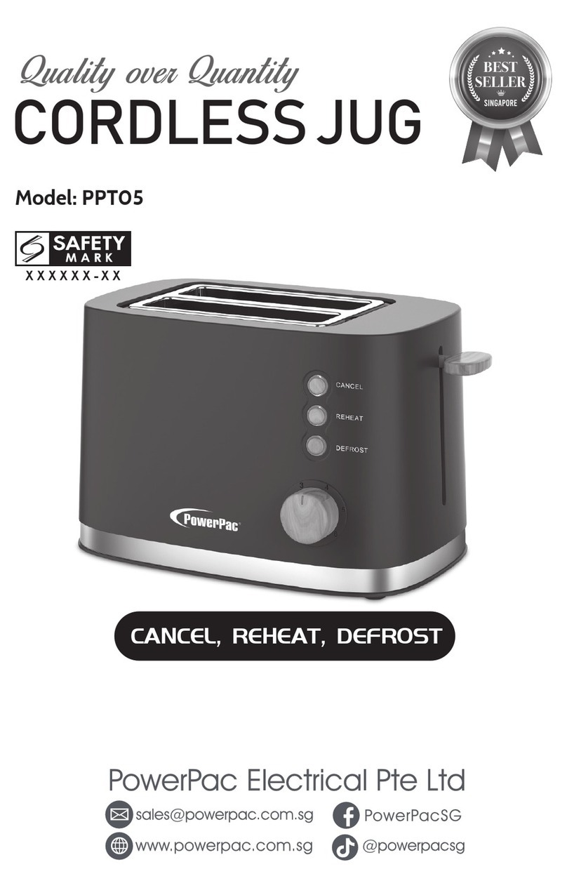 PowerPac PPT05 User manual