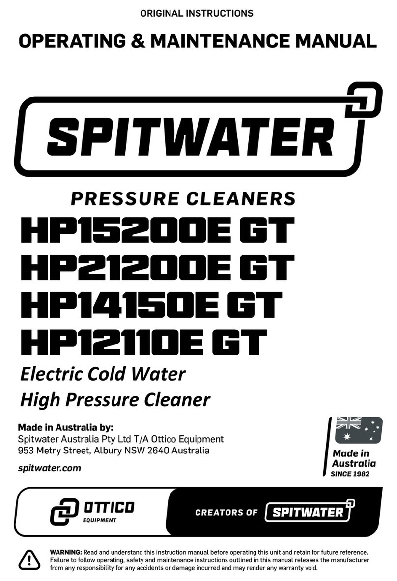 Spitwater HP15200E GT operating & maintenance manual
