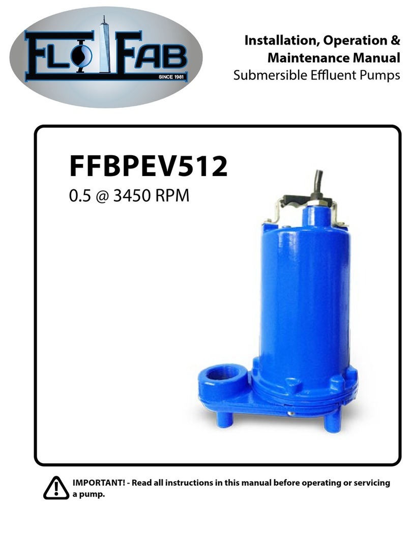 Flofab FFBPEV512 Installation, operation & maintenance manual Flofab FFBPEV512 Installation, operation & maintenance manual