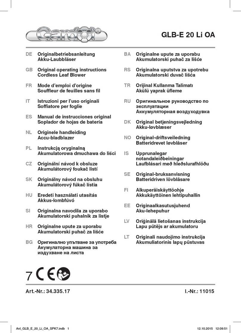 Gardol GLB-E 20 Li OA Original operating instructions