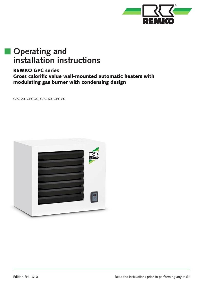 REMKO GPC Series Operating and installation instructions REMKO GPC Series Operating and installation instructions