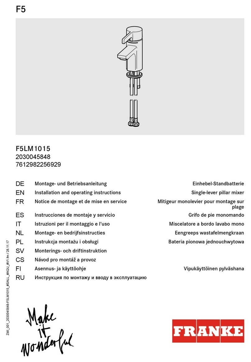 Franke F5LM1015 User manual Franke F5LM1015 User manual
