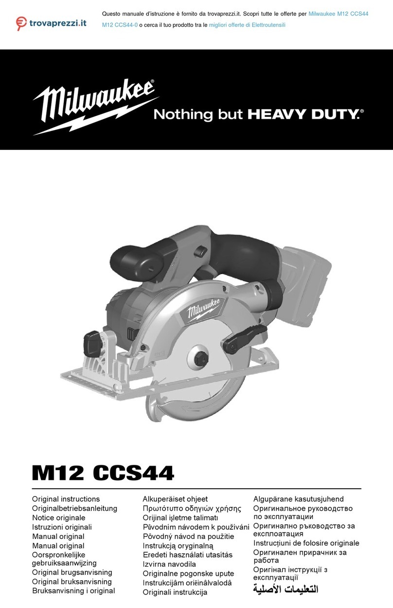 Milwaukee M12 CCS44 User manual