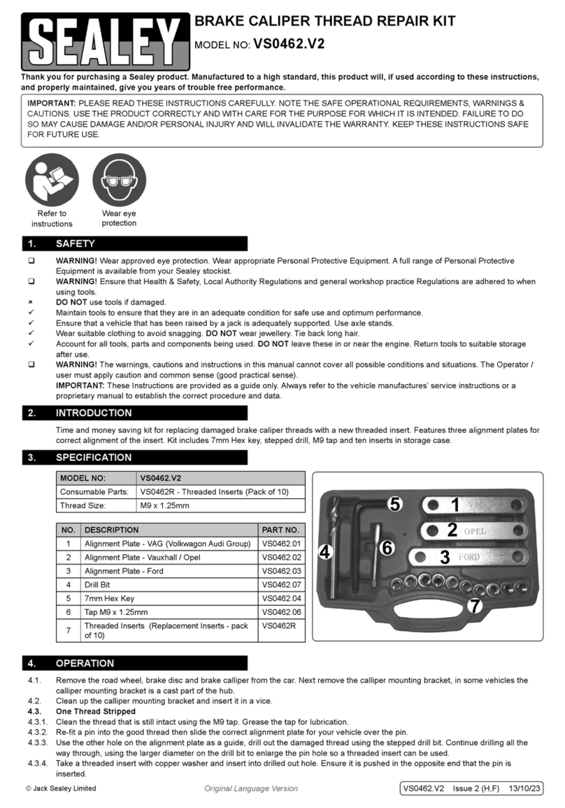 Sealey VS0462.V2 User manual