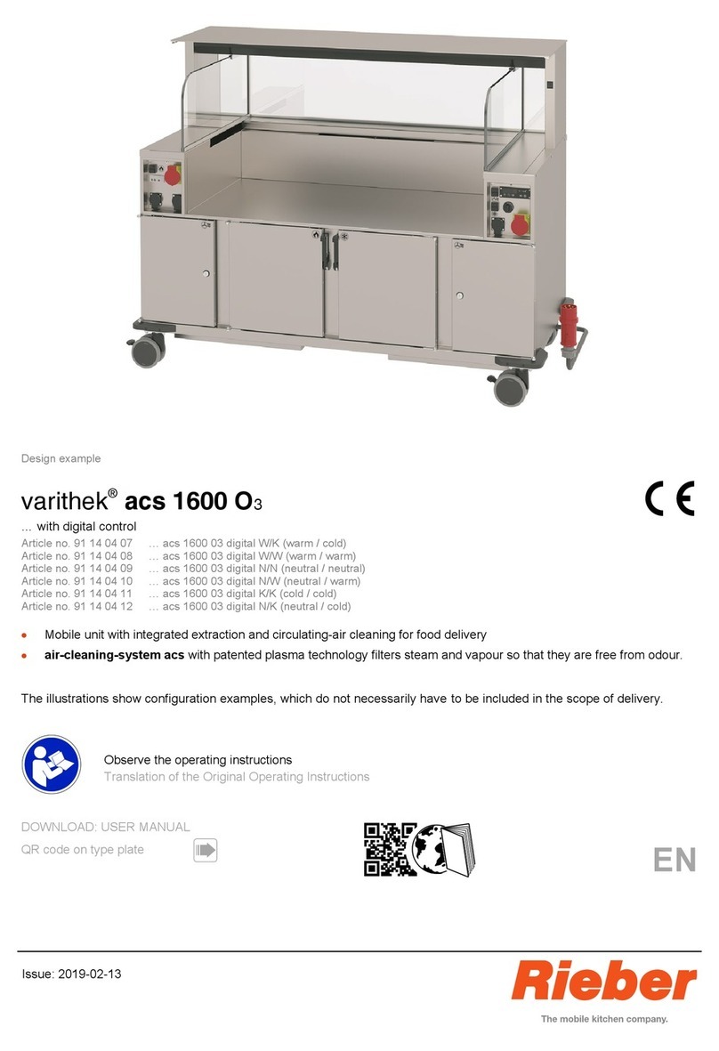 Rieber varithek acs 1600 03 digital W/K user manual