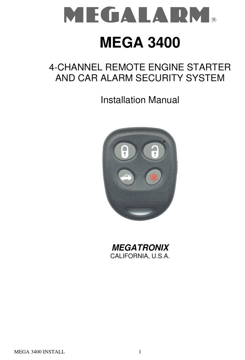 MEGATRONIX MEGALARM MEGA 3400 installation manual