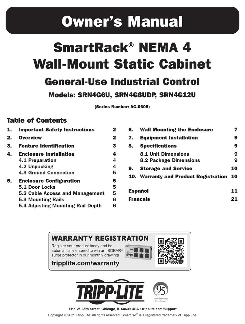 Tripp Lite SmartRack AG-0605 Series owner's manual