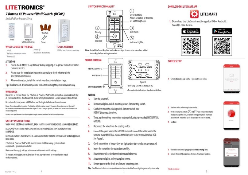 LITETRONICS BCS05 User manual