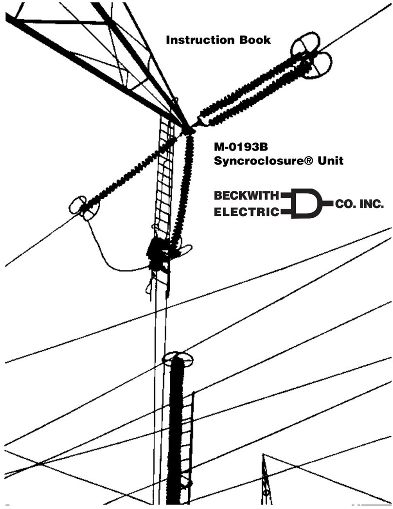 BECKWITH ELECTRIC Syncroclosure M-0193B User manual