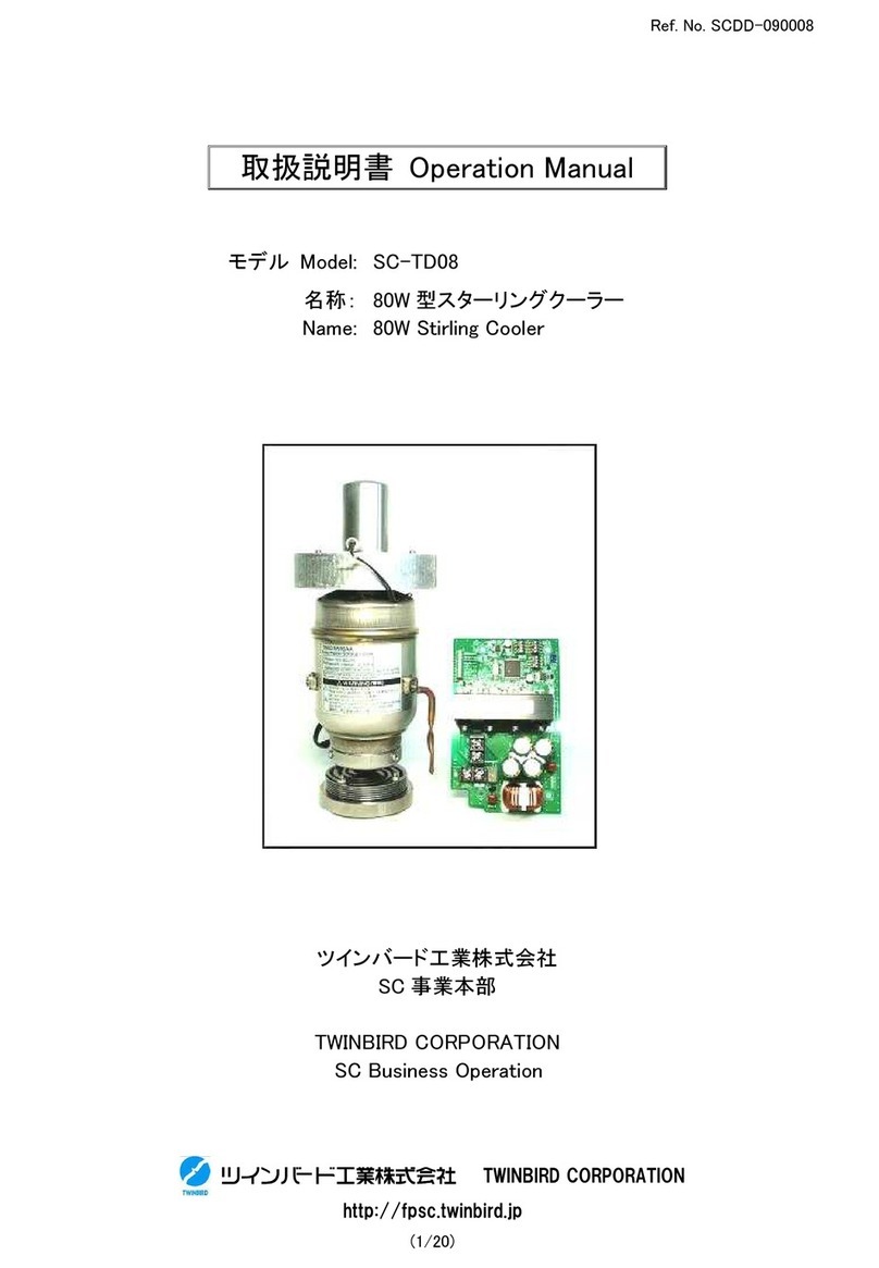 TWINBIRD SC-TD08 User manual
