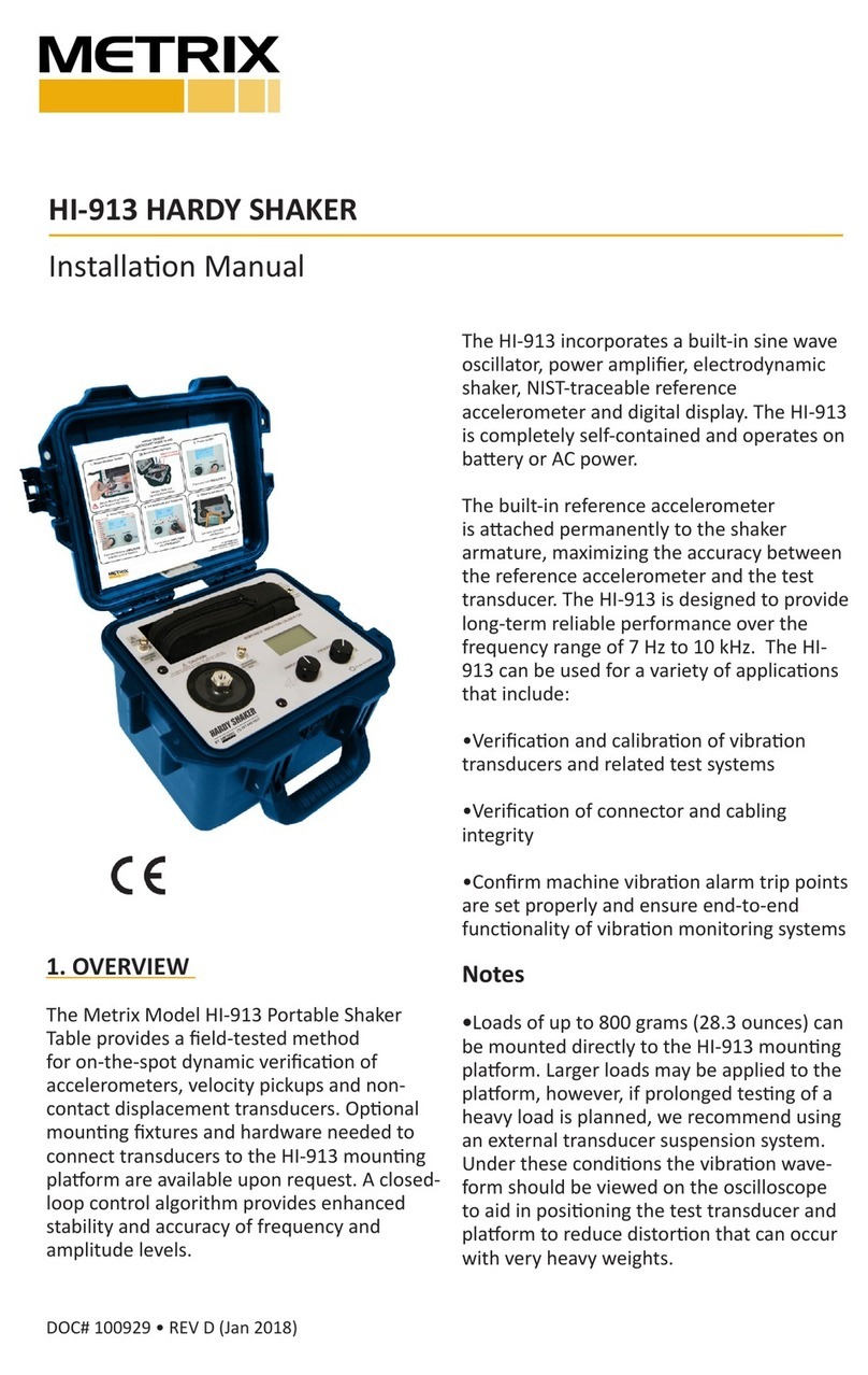 Metrix HI-913 installation manual