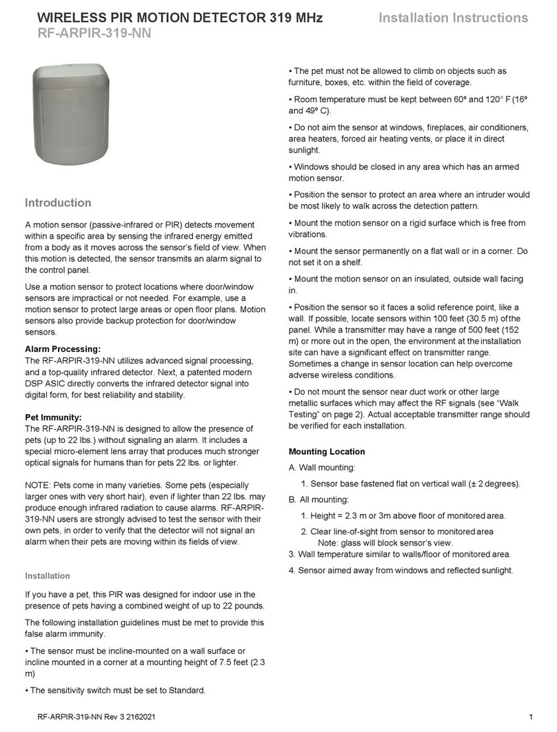 Maxouttech RF-ARPIR-319-NN installation instructions