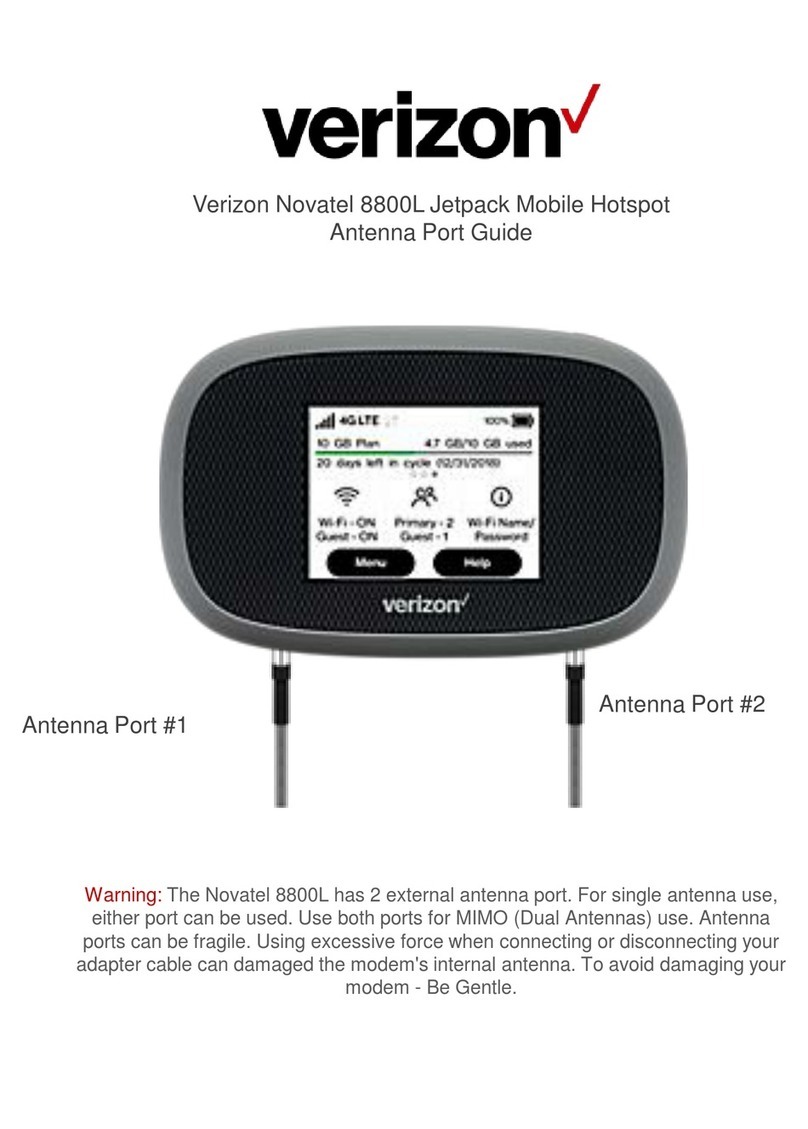 AT&T Verizon Novatel 8800L User manual