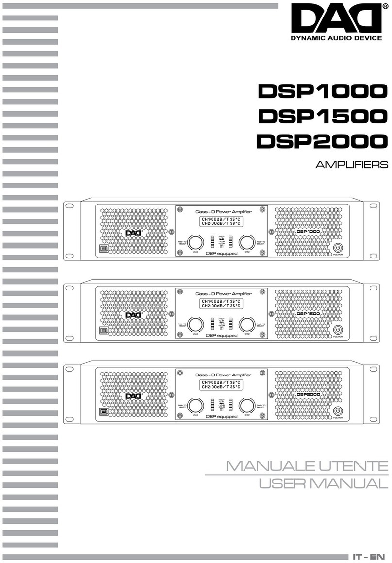DAD DSP1000 user manual