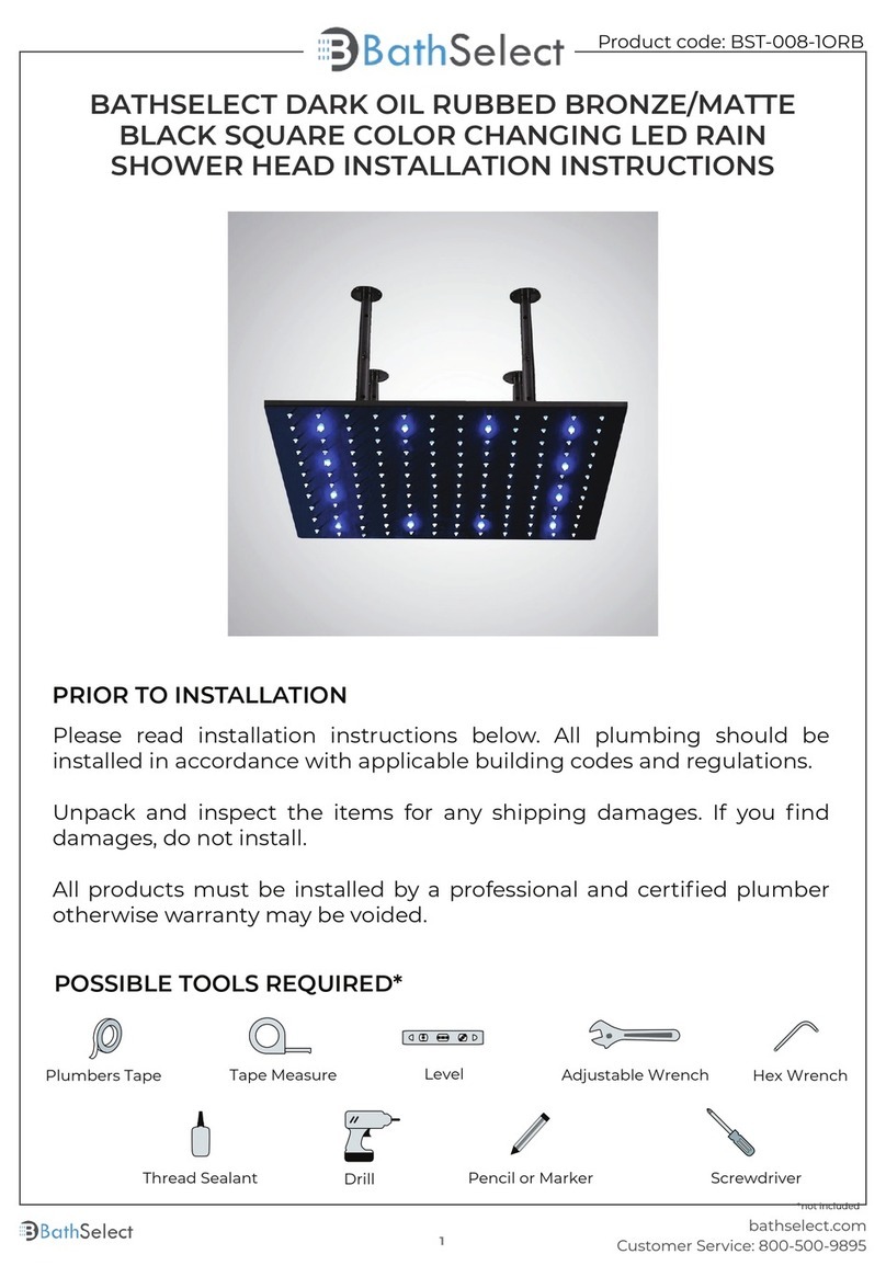 BATHSELECT BST-008-1ORB installation instructions