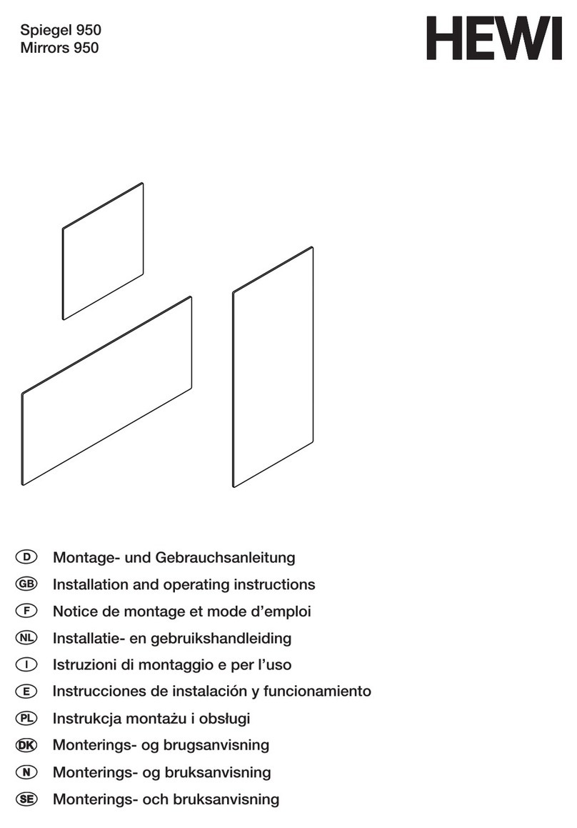 Hewi 950 Installation and operating instructions