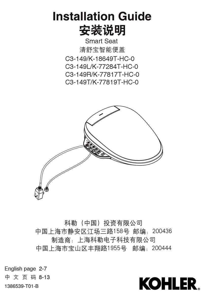 Kohler C3-149/K-18649T-HC-0 installation guide