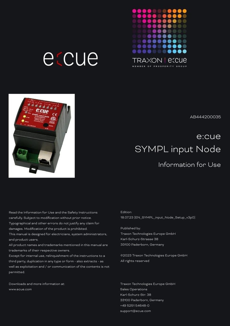 ECUE SYMPL input Node INFORMATION FOR USE ECUE SYMPL input Node INFORMATION FOR USE