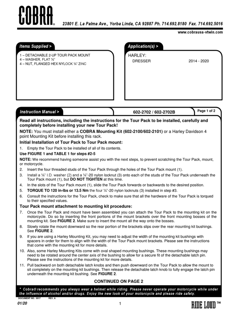 Cobra 602-2702 User manual