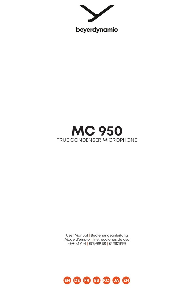 Beyerdynamic MC 950 user manual