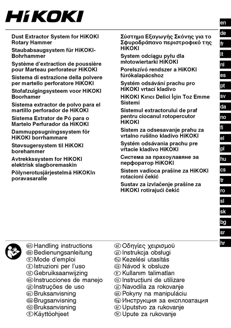HIKOKI Dust Extractor System User manual